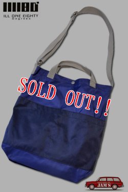 画像1: 「ILL180°」×「dzt」UTILITY BAG SMALL イルワンエイティ コラボ ナイロン ユーティリティーバッグ スモール ILL241-49DZS [ネイビー]