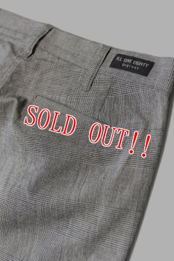 画像6: 「ILL180°」LINEN PLAID 2-TUCK PANTS イルワンエイティ 2タック チェックパンツ ILL242-46 [グレンプレイド]