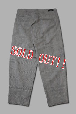 画像5: 「ILL180°」LINEN PLAID 2-TUCK PANTS イルワンエイティ 2タック チェックパンツ ILL242-46 [グレンプレイド]