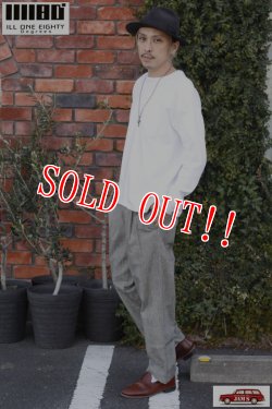 画像8: 「ILL180°」LINEN PLAID 2-TUCK PANTS イルワンエイティ 2タック チェックパンツ ILL242-46 [グレンプレイド]