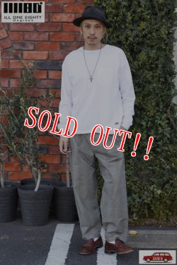 画像7: 「ILL180°」LINEN PLAID 2-TUCK PANTS イルワンエイティ 2タック チェックパンツ ILL242-46 [グレンプレイド]