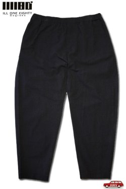 画像1: 「ILL180°」HAMPTON PANTS イルワンエイティ ハンプトン イージーパンツ ILL251-49 [ブラック]