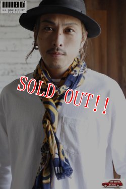 画像5: 「ILL180°」PRINT STOLE （TIGER） イルワンエイティ プリント タイガー ストール ILL251-54T [ブラック・イエロー]