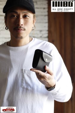 画像7: 「ILL180°」FOLD WALLET イルワンエイティ フォールドウォレット ILL251-64Q [ブラック]