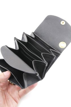 画像2: 「ILL180°」FOLD WALLET イルワンエイティ フォールドウォレット ILL251-64Q [ブラック]