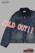 「Sugar & Co.」Denim Wind Proof Jacket (Workers Wash) シュガーアンドカンパニー デニム ウィンドプルーフ ジャケット ヴィンテージ加工 [フェードインディゴ]