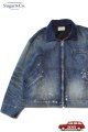 「Sugar & Co.」Denim Wind Proof Jacket (Workers Wash) シュガーアンドカンパニー デニム ウィンドプルーフ ジャケット ヴィンテージ加工 [フェードインディゴ]