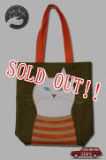 「tuku-works」HAND MADE BAG ツクワークス ハンドメイドバッグ [ボーダーネコ]