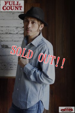 画像9: [2025年限定]「FULLCOUNT」20s Short Chambray Shirt "Aging" フルカウント 1920年代 ショート シャンブレーシャツ ヴィンテージ加工 4091HW [フェードインディゴ]