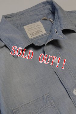 画像2: [2025年限定]「FULLCOUNT」20s Short Chambray Shirt "Aging" フルカウント 1920年代 ショート シャンブレーシャツ ヴィンテージ加工 4091HW [フェードインディゴ]