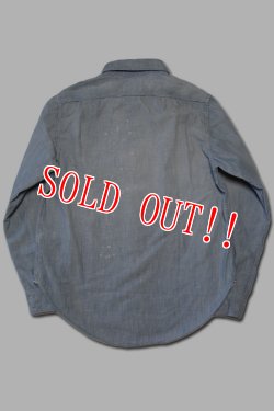 画像6: [2025年限定]「FULLCOUNT」20s Short Chambray Shirt "Aging" フルカウント 1920年代 ショート シャンブレーシャツ ヴィンテージ加工 4091HW [フェードインディゴ]