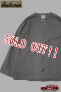 「Jackman」Back Nep Collarless Jacket ジャックマン バックネップ カラーレスジャケット JM8507「グレー」