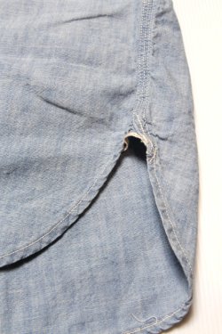 画像6: [2025年限定]「FULLCOUNT」30s Triple Stitch Chambray Shirt ”Aging” フルカウント トリプルステッチ シャンブレーシャツ ヴィンテージ加工 4090HW-1 [フェードインディゴ]
