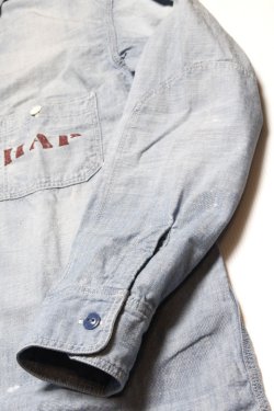 画像5: [2025年限定]「FULLCOUNT」30s Triple Stitch Chambray Shirt ”Aging” フルカウント トリプルステッチ シャンブレーシャツ ヴィンテージ加工 4090HW-1 [フェードインディゴ]