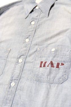 画像3: [2025年限定]「FULLCOUNT」30s Triple Stitch Chambray Shirt ”Aging” フルカウント トリプルステッチ シャンブレーシャツ ヴィンテージ加工 4090HW-1 [フェードインディゴ]