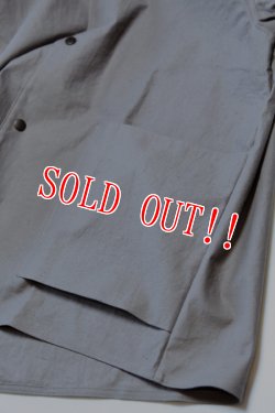 画像4: 「Jackman」Back Nep Collarless Jacket ジャックマン バックネップ カラーレスジャケット JM8507「グレー」