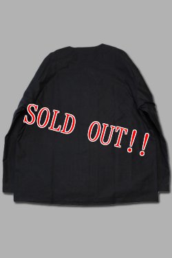 画像5: 「Jackman」Back Nep Collarless Jacket ジャックマン バックネップ カラーレスジャケット JM8507「ブラック」