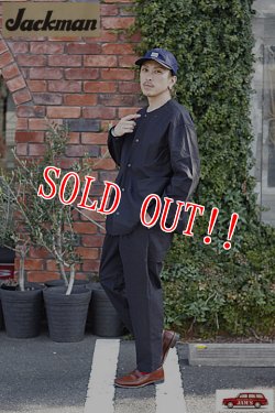 画像10: 「Jackman」Back Nep Collarless Jacket ジャックマン バックネップ カラーレスジャケット JM8507「ブラック」