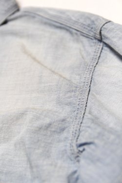 画像4: [2025年限定]「FULLCOUNT」30s Triple Stitch Chambray Shirt ”Aging” フルカウント トリプルステッチ シャンブレーシャツ ヴィンテージ加工 4090HW-1 [フェードインディゴ]