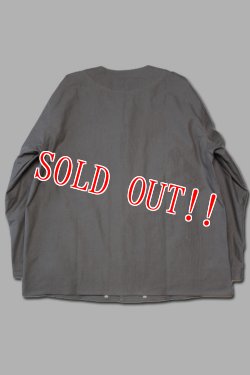 画像5: 「Jackman」Back Nep Collarless Jacket ジャックマン バックネップ カラーレスジャケット JM8507「グレー」