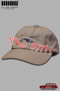 画像1: 「ILL180°」LOGO CAP COTTON イルワンエイティ ロゴキャップ コットン ILL251-58 [ベージュ]