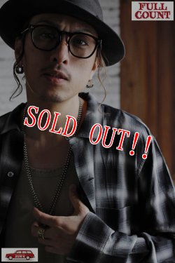 画像14: ［再入荷］[2025年限定]「FULLCOUNT」Rayon Check Open Collar Shirt フルカウント レーヨン オンブレチェック オープンカラー シャツ 4092 [ブラック]