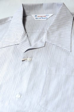 画像2: 「Sugar&Co.」Resort Shirts シュガーアンドカンパニー リゾートシャツ [ブルー/ストライプ]