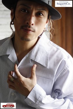 画像11: 「Sugar&Co.」Resort Shirts シュガーアンドカンパニー リゾートシャツ [ブルー/ストライプ]