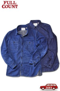 画像17: 「FULLCOUNT」 Denim Work Shirt 8oz フルカウント デニム ワークシャツ 4890-19 [インディゴ]
