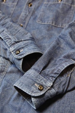 画像18: 「FULLCOUNT」 Denim Work Shirt 8oz フルカウント デニム ワークシャツ 4890-19 [インディゴ]