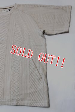 画像3: 「ILL180°」CABLE CREW-NECK Tee イルワンエイティ ケーブルクルーネック Tシャツ ILL251-16 [アイボリー]