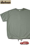 「Jackman」FD Big Himo T-Shirt ジャックマン フルダル ビッグ ヒモ Tシャツ JM5549 [シャドウオリーブ]