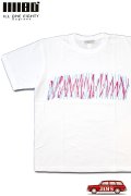 「ILL180°」"BEAT" Tee イルワンエイティ ビート 心電図 プリント 半袖 Tシャツ ILL251-37 [ホワイト]