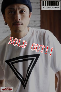 画像10: 「ILL180°」"TRIANGLE" Tee イルワンエイティ トライアングル プリント 半袖 Tシャツ ILL251-36 [ホワイト]