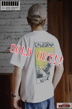 画像9: 「ILL180°」"AMERICAN WAVE" Tee イルワンエイティ アメリカンウェーブ プリント 半袖 Tシャツ ILL251-39 [ホワイト]