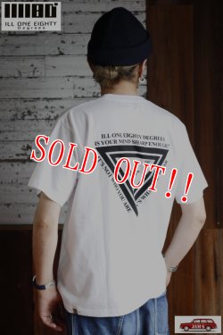 画像9: 「ILL180°」"TRIANGLE" Tee イルワンエイティ トライアングル プリント 半袖 Tシャツ ILL251-36 [ホワイト]