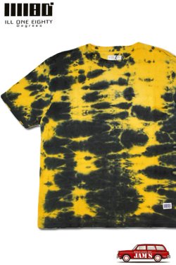 画像1: 「ILL180°」×「D.Y.E.」TIE DYE S/S Tee イルワンエイティ コラボ タイダイ 半袖Tシャツ ILL251-45D [Type A]