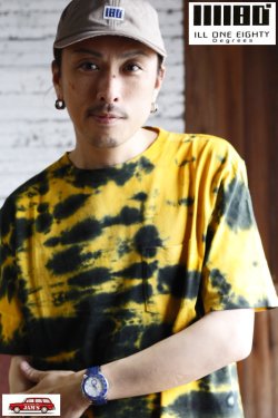 画像8: 「ILL180°」×「D.Y.E.」TIE DYE S/S Tee イルワンエイティ コラボ タイダイ 半袖Tシャツ ILL251-45D [Type A]