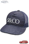 「Sugar & Co.」Washable S&CO Mesh Cap シュガーアンドカンパニー ウォッシャブル キャップ 2025モデル [インディゴ]
