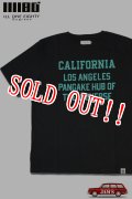 「ILL180°」"CALIFORNIA" Tee イルワンエイティ カリフォルニア パンケーキ プリント 半袖 Tシャツ ILL251-33 [ブラック]
