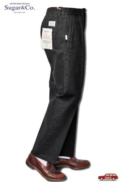 画像2: 「Sugar & Co.」Gentle Pants シュガーアンドカンパニー ジェントル パンツ [ブラックデニム]