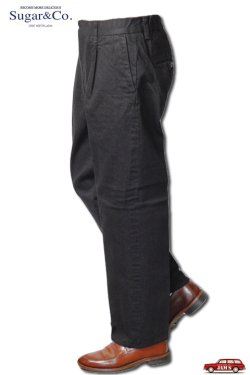 画像4: 「Sugar & Co.」Gentle Pants シュガーアンドカンパニー ジェントル パンツ [ブラックデニム]