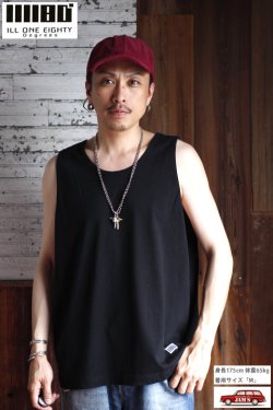 画像6: 「ILL180°」SOLID LOOSE TANK TOP イルワンエイティ ソリッド ルーズタンクトップ ILL241-21 [ブラック]