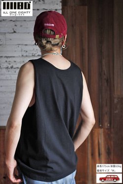 画像8: 「ILL180°」SOLID LOOSE TANK TOP イルワンエイティ ソリッド ルーズタンクトップ ILL241-21 [ブラック]