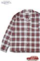 「Sugar & Co.」Summer Ombre Resort Shirt シュガーアンドカンパニー サマー オンブレチェック リゾートシャツ [レッド]