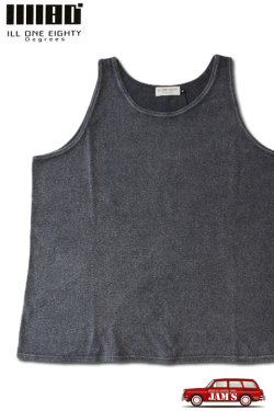 画像1: 「ILL180°」HIPPIE TANK-TOP イルワンエイティ ヒッピータンクトップ ILL251-19 [ブラック]