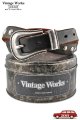 [JAMS店頭先行販売]「Vintage Works」ヴィンテージワークス ウエスタン コンチョ レザーベルト DH5738 CH-2 [茶芯]