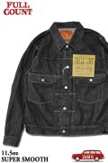 [7月11日発売]「FULLCOUNT」 Type 2nd 2102BKSS Black Denim Jacket 11.5oz "Super Smooth" フルカウント タイプ セカンド ブラックデニムジャケット 11.5オンス スーパースムース [ブラック]