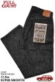 「FULLCOUNT」Lot #0105BKSS Wide Black Denim 11.5oz "Super Smooth" フルカウント ワイド ブラックデニム スーパースムース ワンウォッシュ [ブラック]