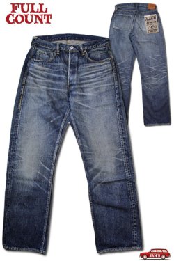 画像1: 「FULLCOUNT」”More Than Just Fear” Lot #1353-S0105 Wide Denim 13.7oz フルカウント モアザンジャストフィア ワイドデニム [ヴィンテージウォッシュ]